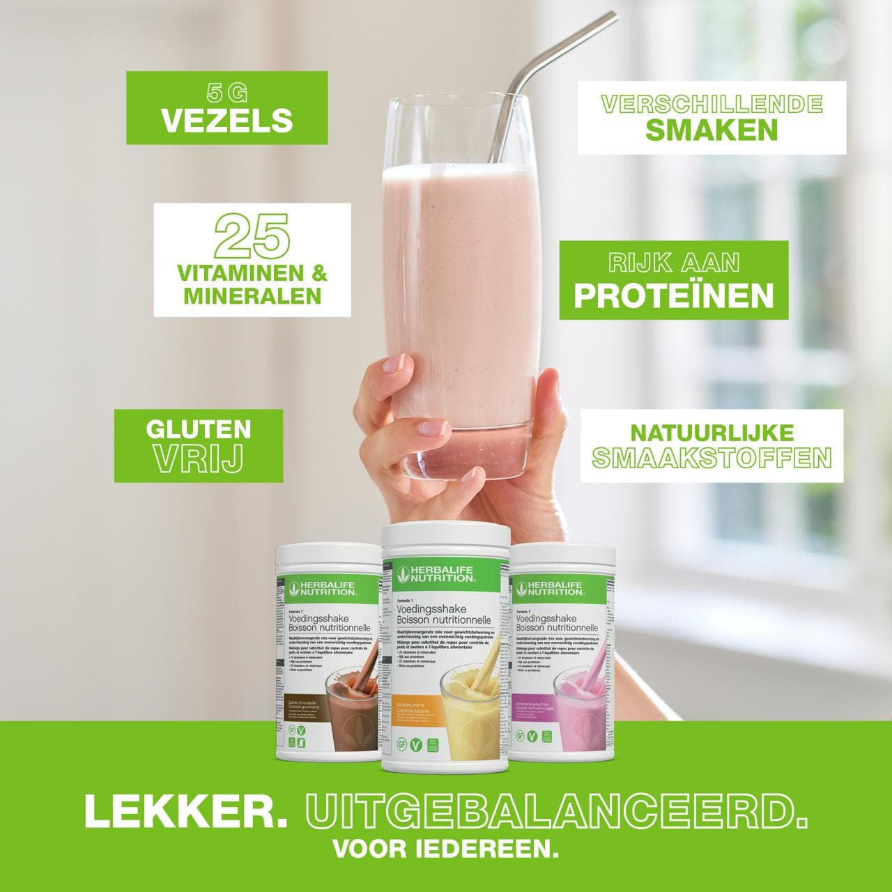 Herbalife zachte chocolade shake recept met ingrediënten