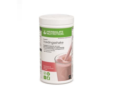 Herbalife Formule 1 shake Frambozen en witte chocola (Gluten-, soja- en lactosevrij)