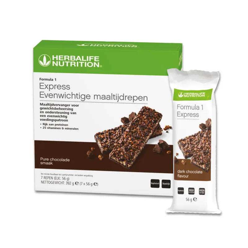 Formule 1 express repen pure chocolade - 7 stuks