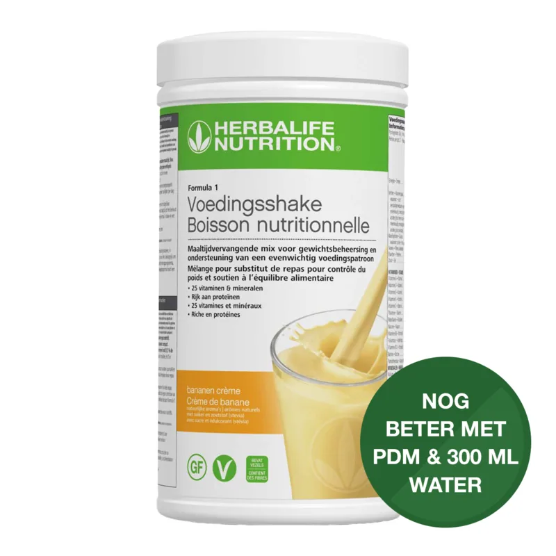 Herbalife Formule 1 shake Bananen Crème